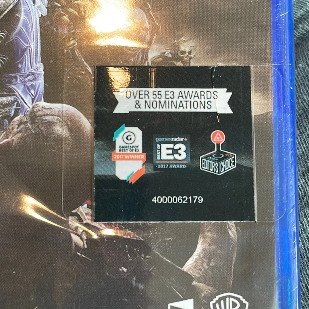 Warners brothers PS4 shadow of war video game